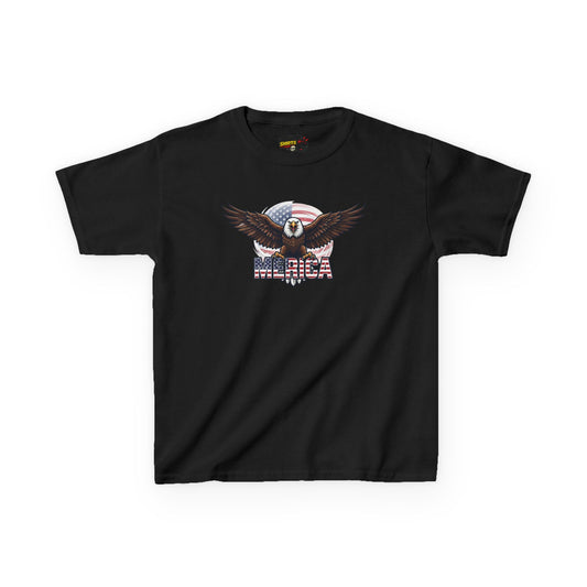 Color: Black | Merica Kids Tee