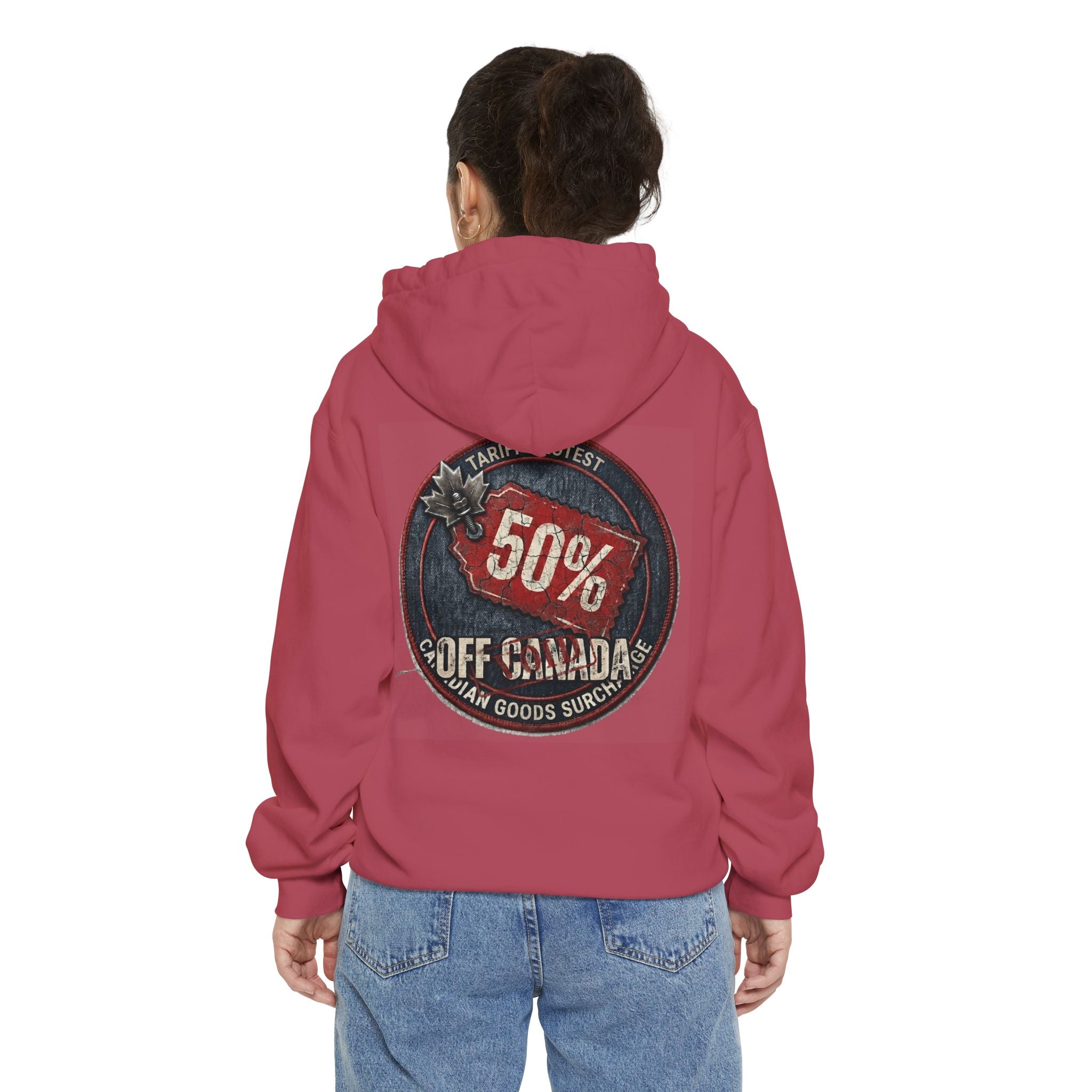 "50% Off Canada" Garment-Dyed Hoodie