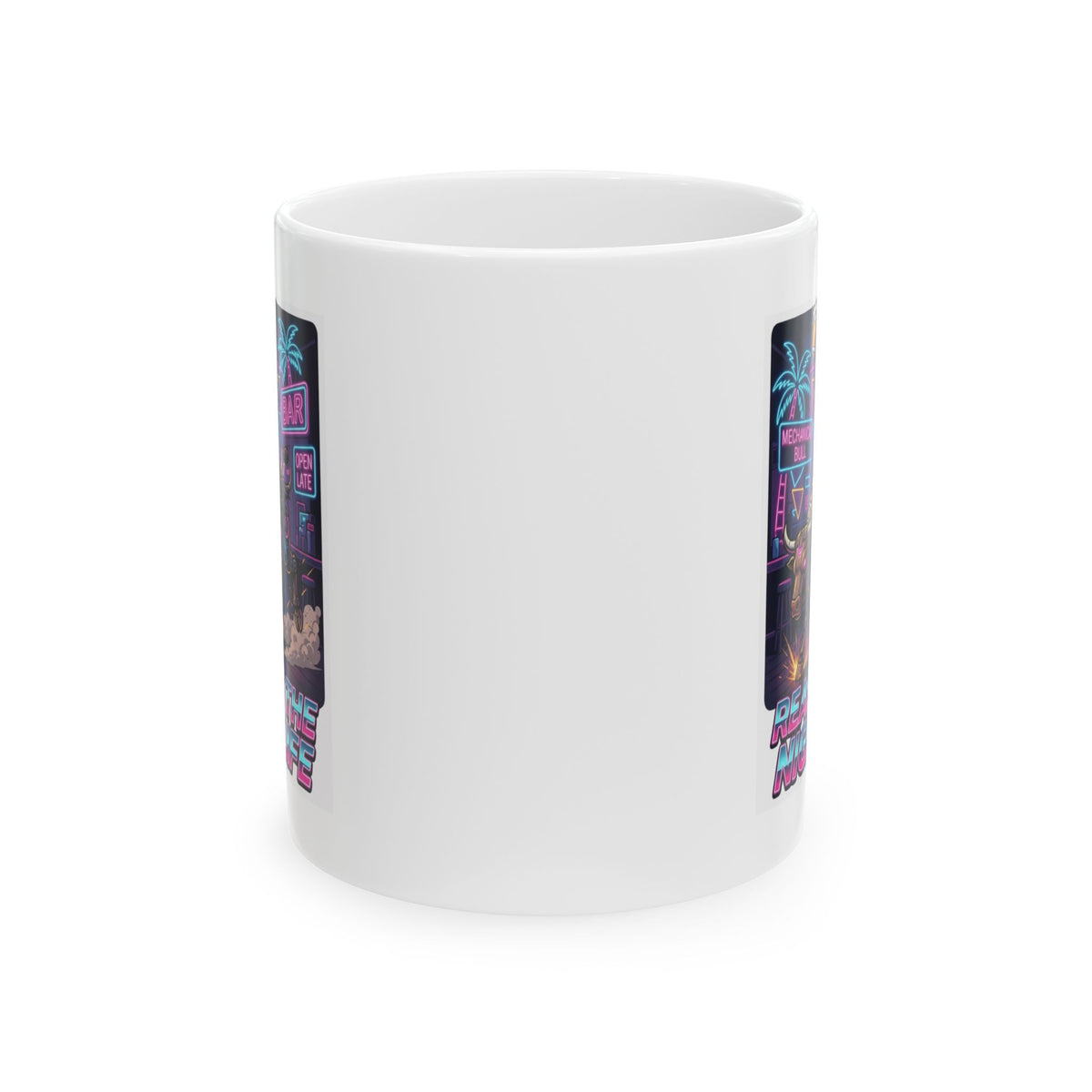 "Reaping the Night Life" White Ceramic Mug
