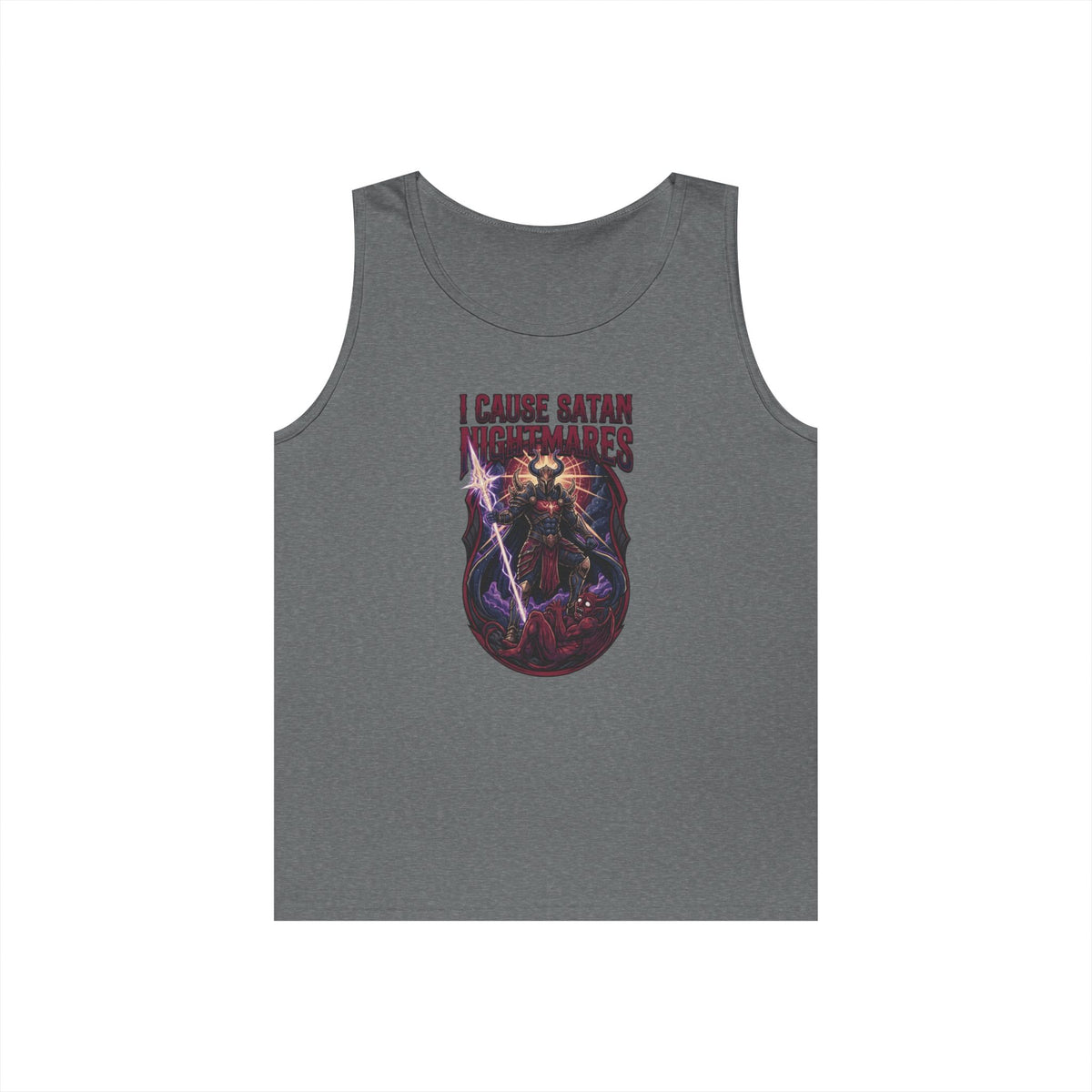 Color: Graphite Heather | I Cause Satan Nightmares Tank Top