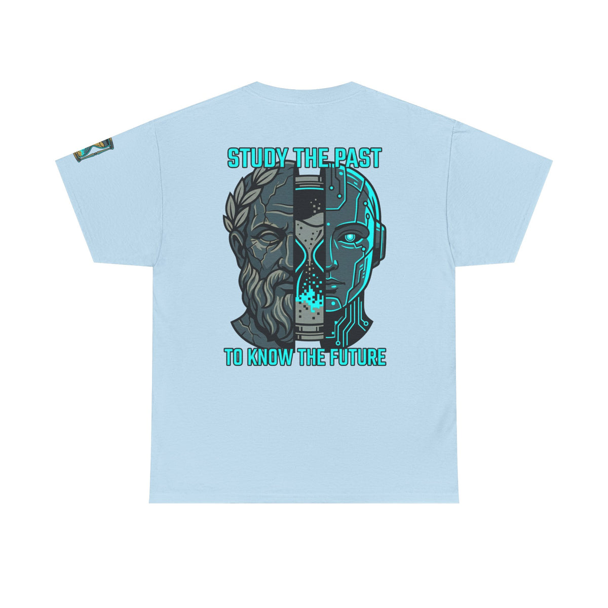 Color: Light Blue | Study the Past Know the Future Premium Graphic Tee
