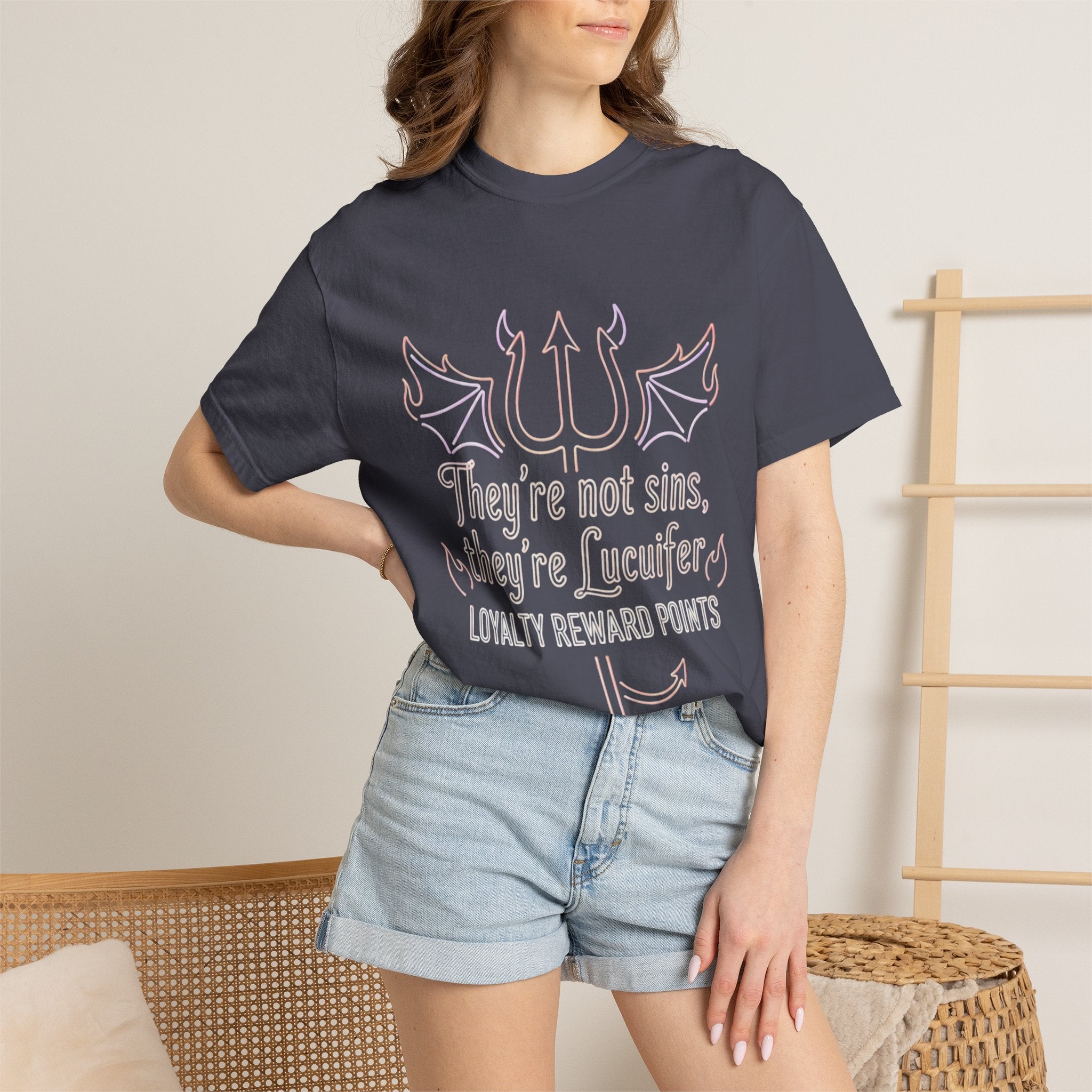 "Infernal Rewards Program" Unisex Garment-Dyed T-shirt