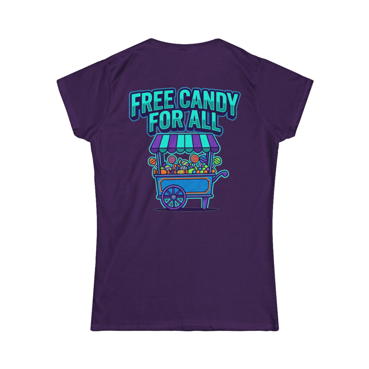 Color: Purple | Free Candy For All Women's Tee