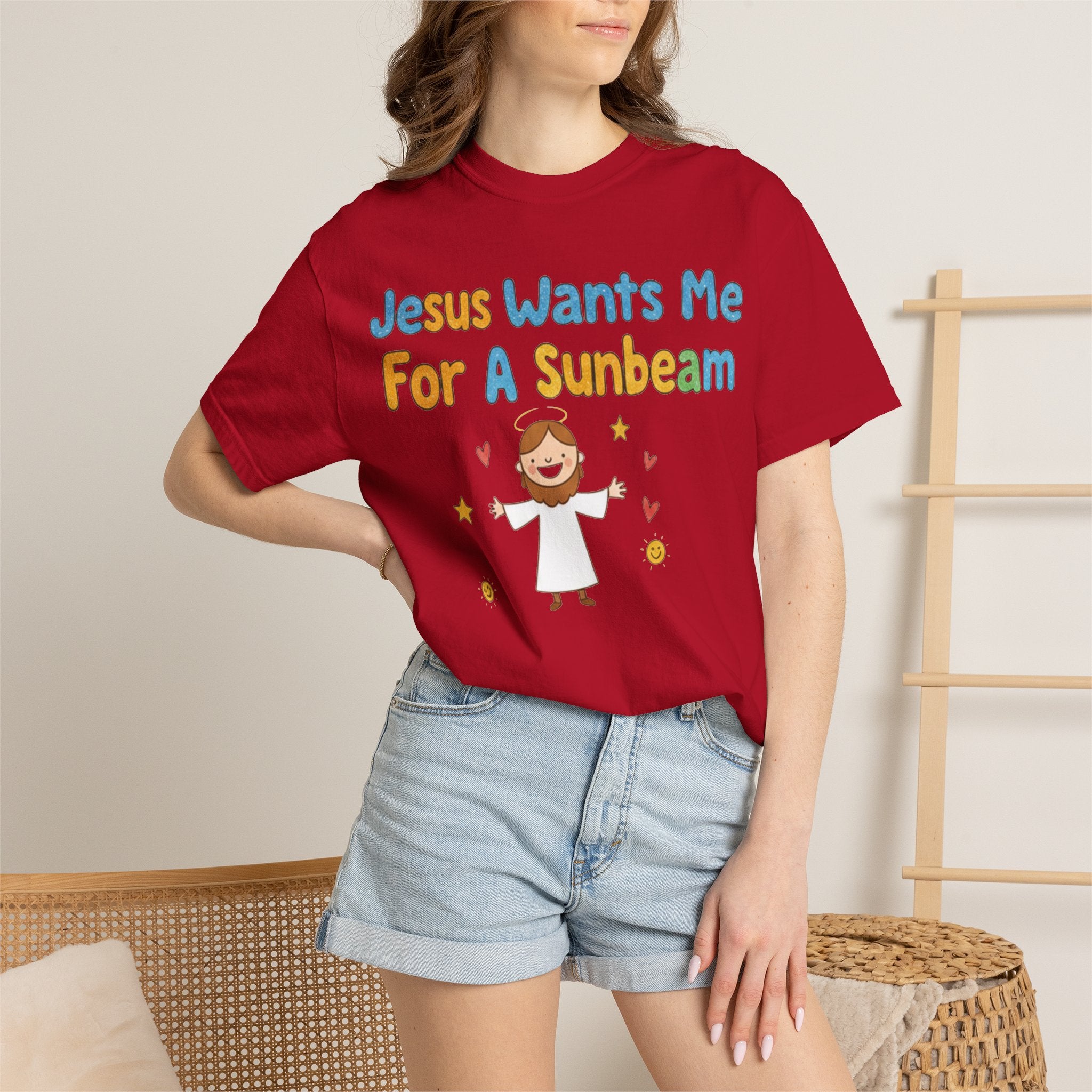 "Jesus Wants Me for a Sunbeam" Unisex Garment-Dyed T-shirt
