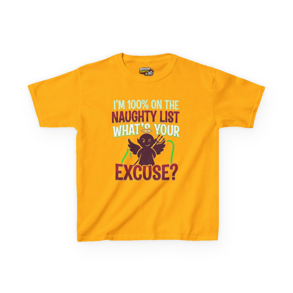 "On The Naughty List" Kids Tee