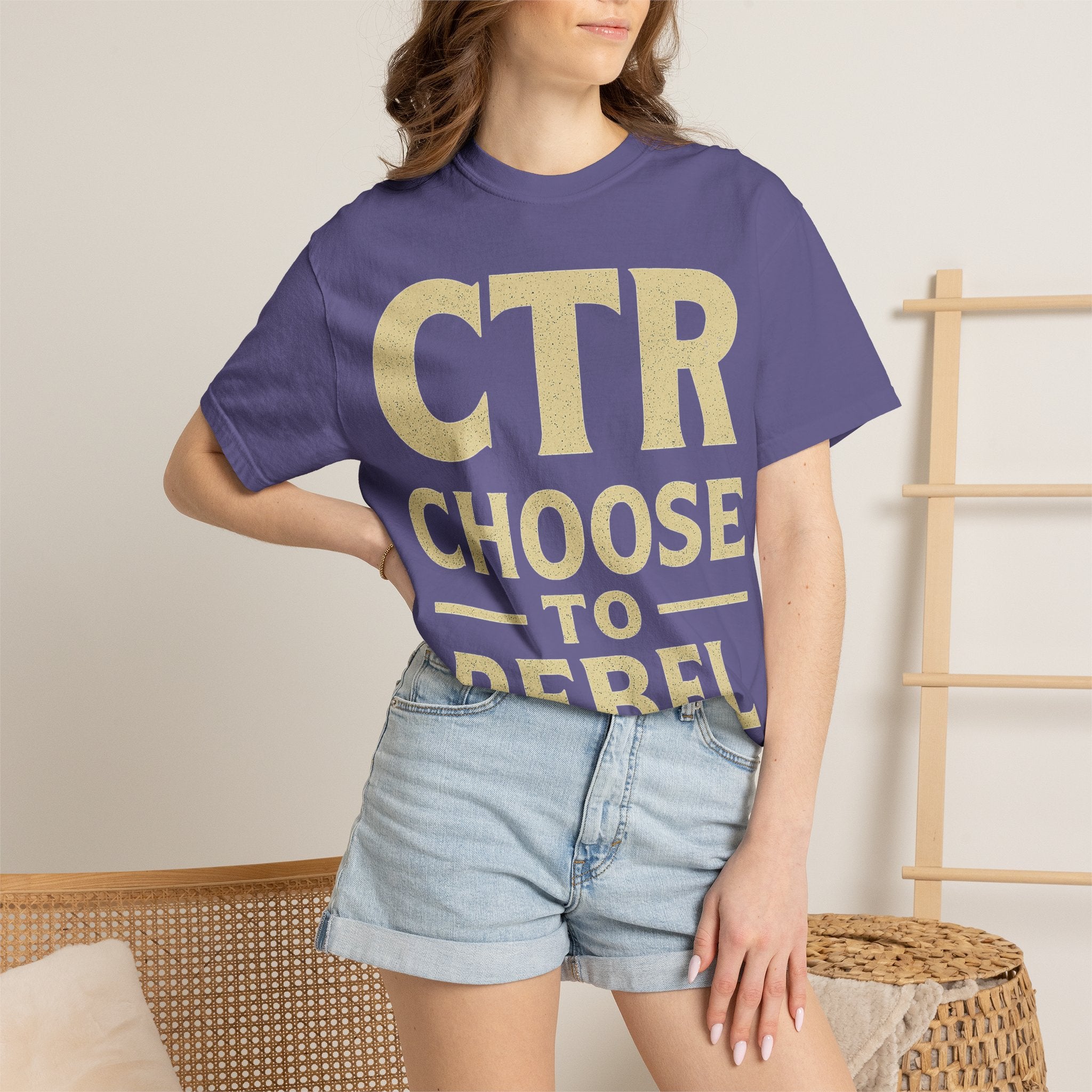 "CTR: Choose To Rebel" Unisex Garment-Dyed T-shirt