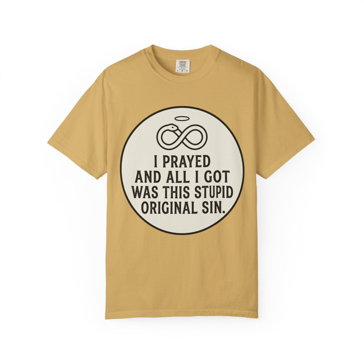 "Good Book Series Original Sin" Unisex Garment-Dyed Tee