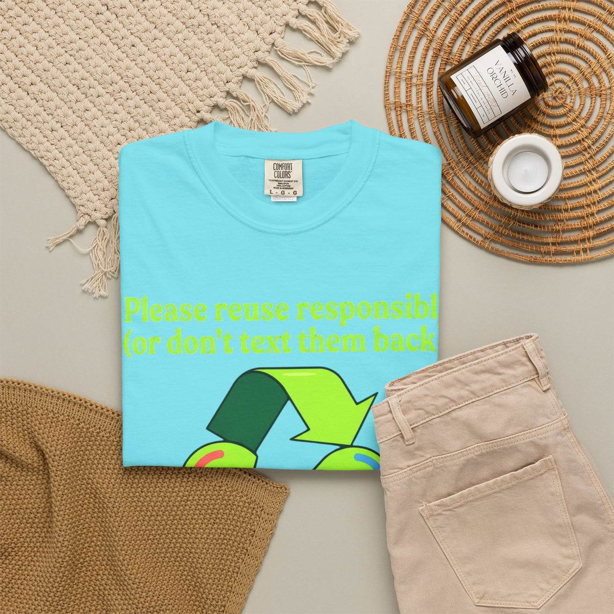 Don't Text Them Back Unisex Garment-Dyed Tee