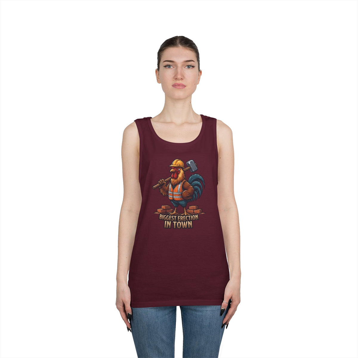 Color: Maroon | Biggest Erection in Town Tank Top