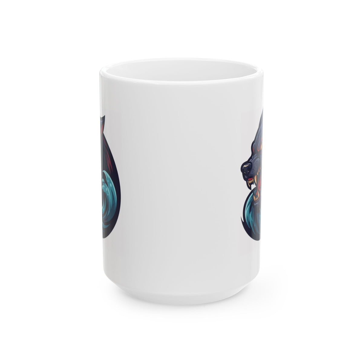 "Charybdis and Scylla (Greek Mythology)" White Ceramic Mug — Graphic