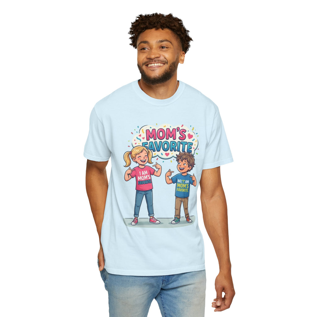 "Mom's Favorite" Unisex Garment-Dyed Tee