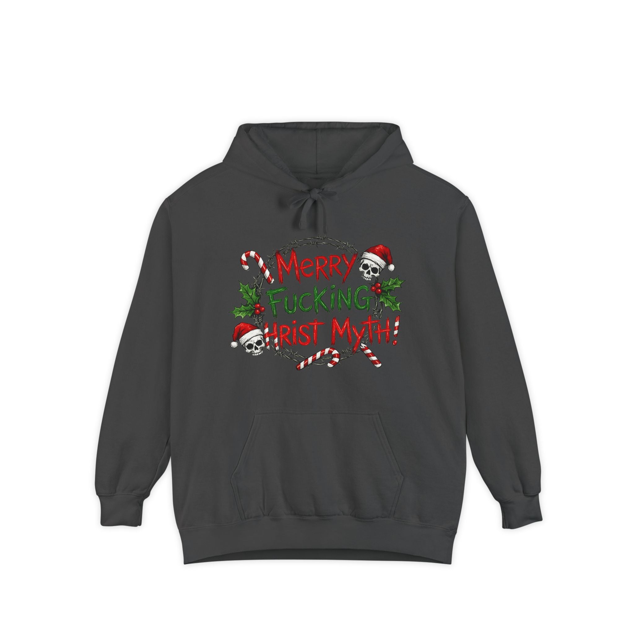 The Christ Myth Files | Garment-Dyed Hoodie — AttitudeShirts