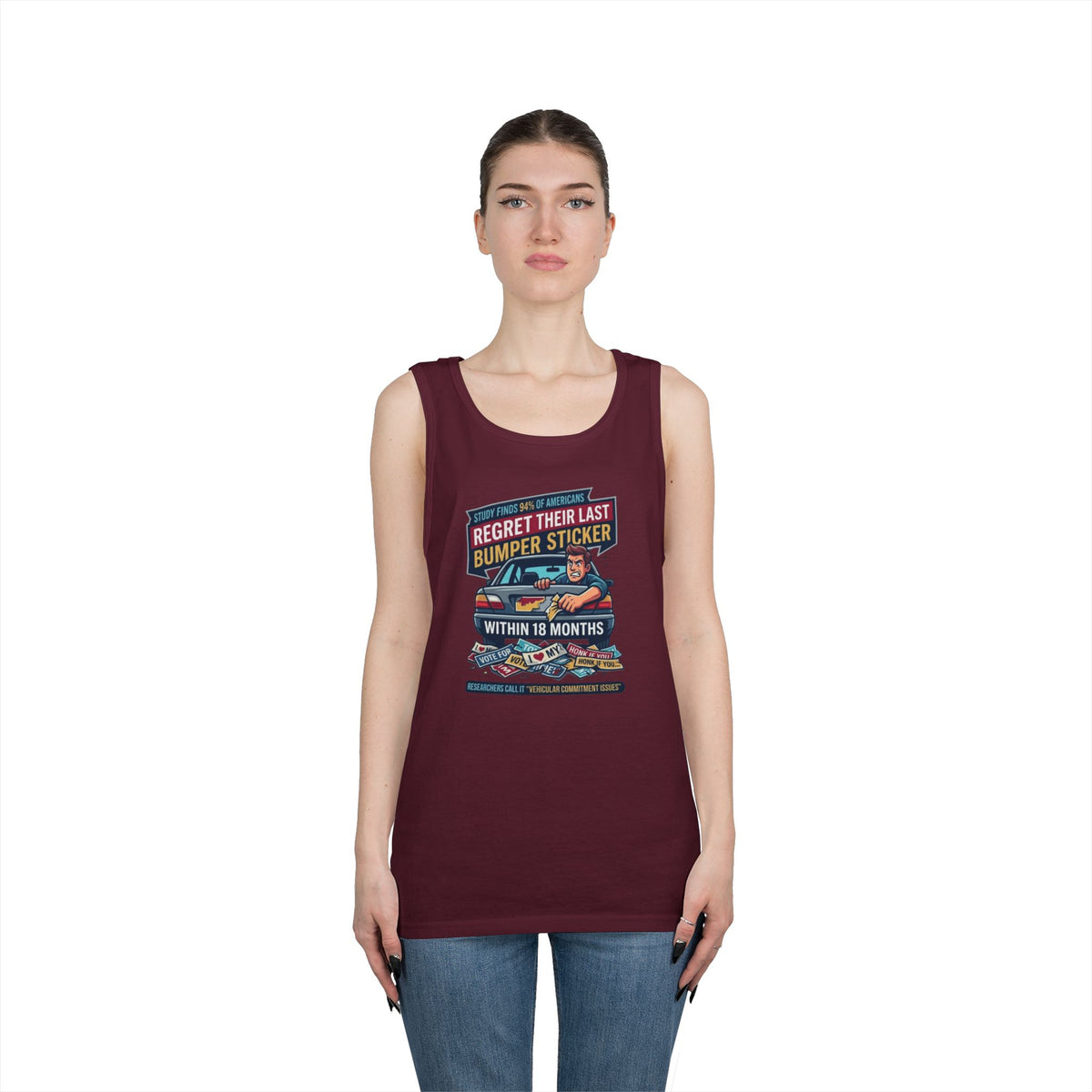 "Bumper Sticker Regret" Tank Top