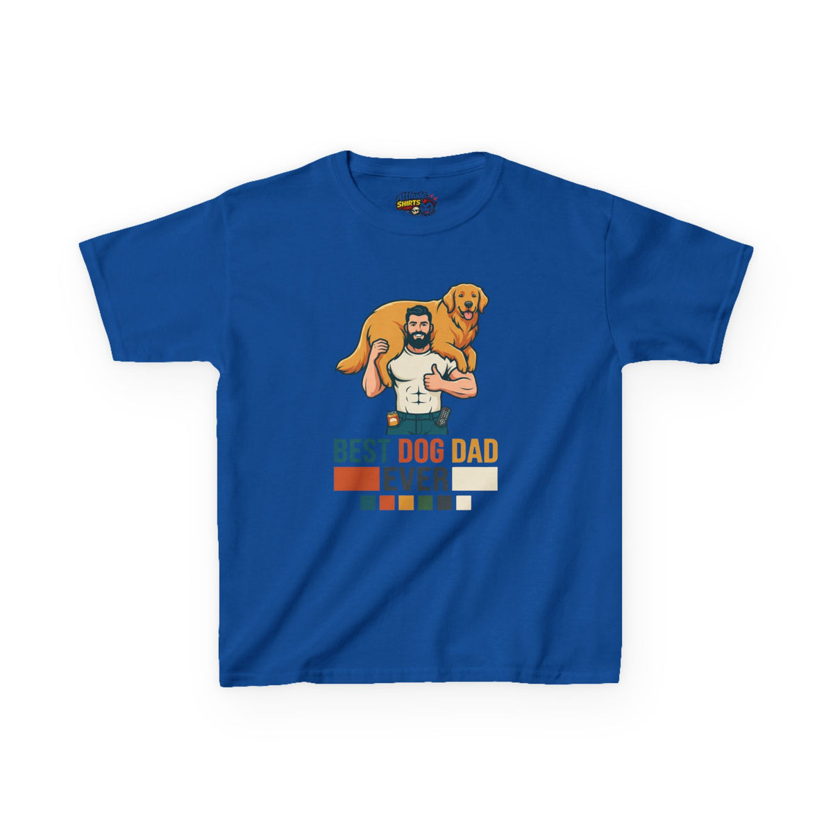 Color: Royal | Best Dog Dad Kids Tee