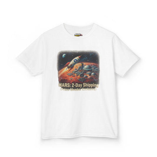 Color: White | Mars 2 Day Shipping Kids Tee