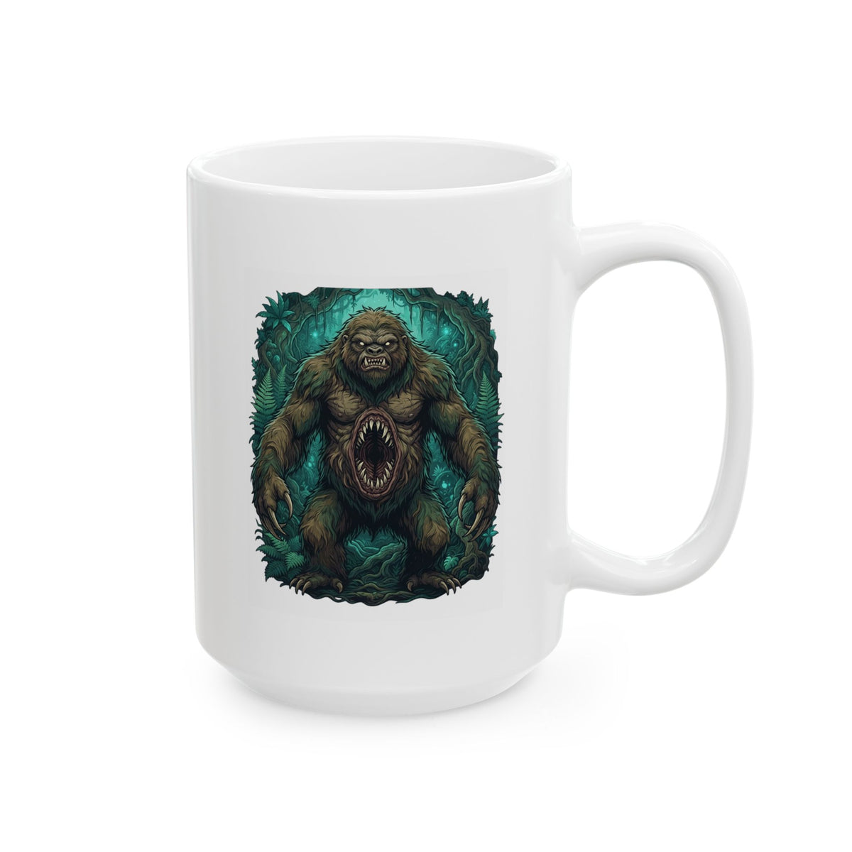 "Mapinguari (Amazon Rainforest)" White Ceramic Mug