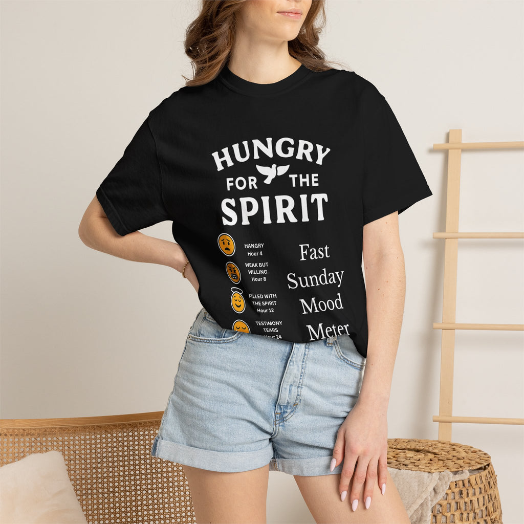 "Fast Sunday Mood Meter" Unisex Garment-Dyed T-shirt