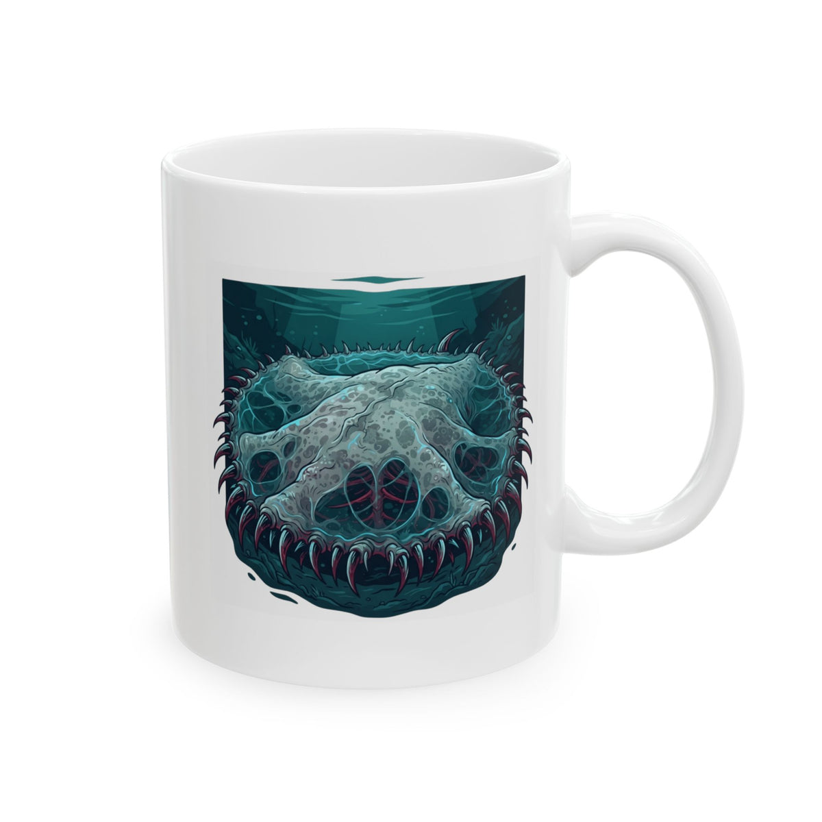 "El Cuero-The Hide (South American Folklore)" White Ceramic Mug