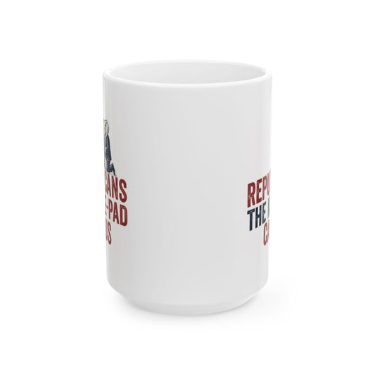 "The Knee Pad Caucus" White Ceramic Mug
