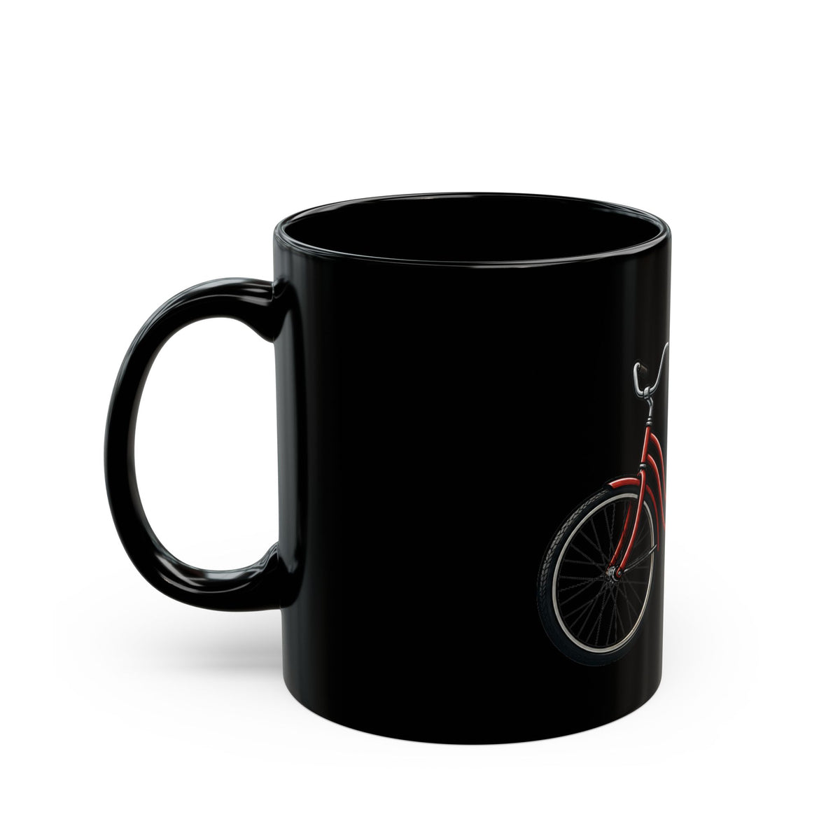 "Third Wheel Brewing" Black Ceramic Mug — Graphic