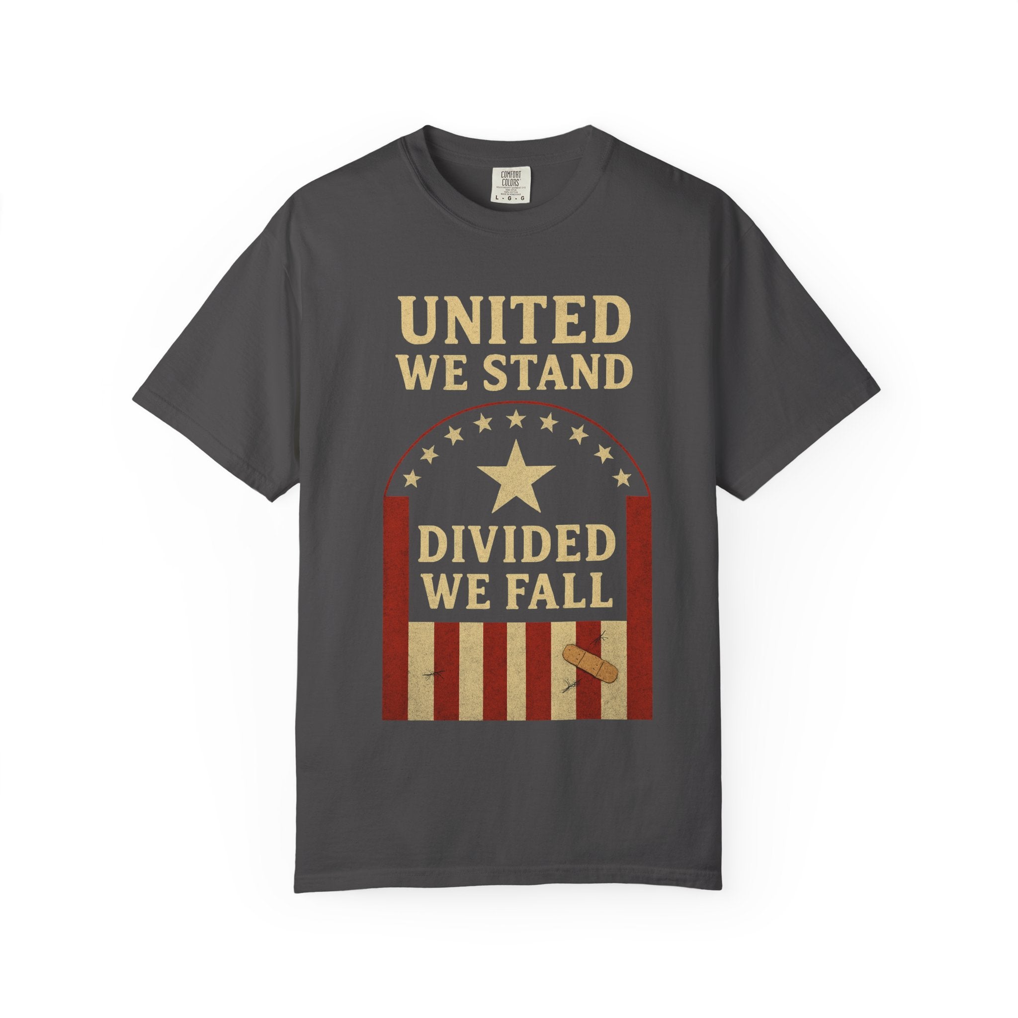 "Divided We Fall" Unisex Garment-Dyed T-shirt