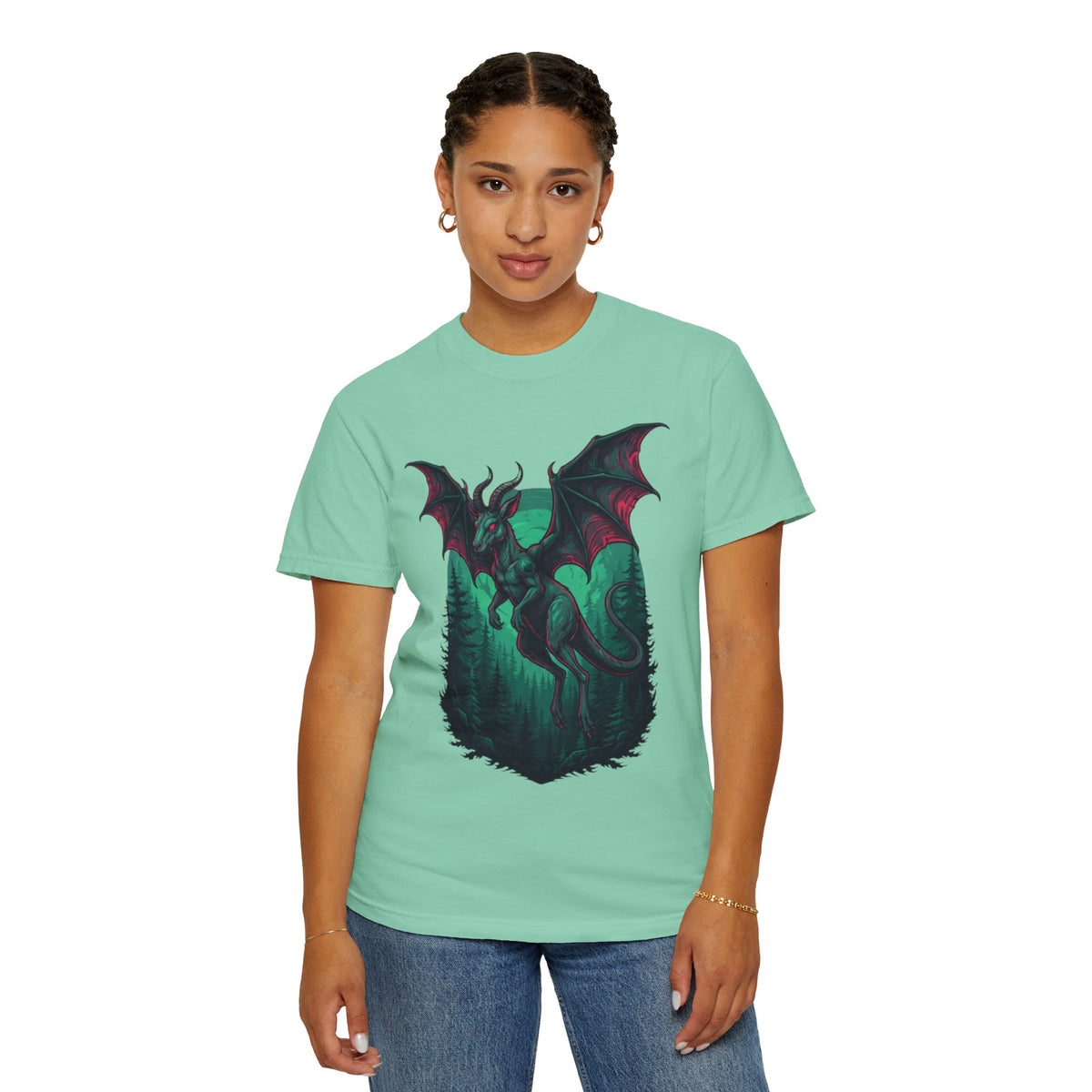 Color: Island Reef | The Jersey Devil (New Jersey, USA) Unisex Garment-Dyed Tee