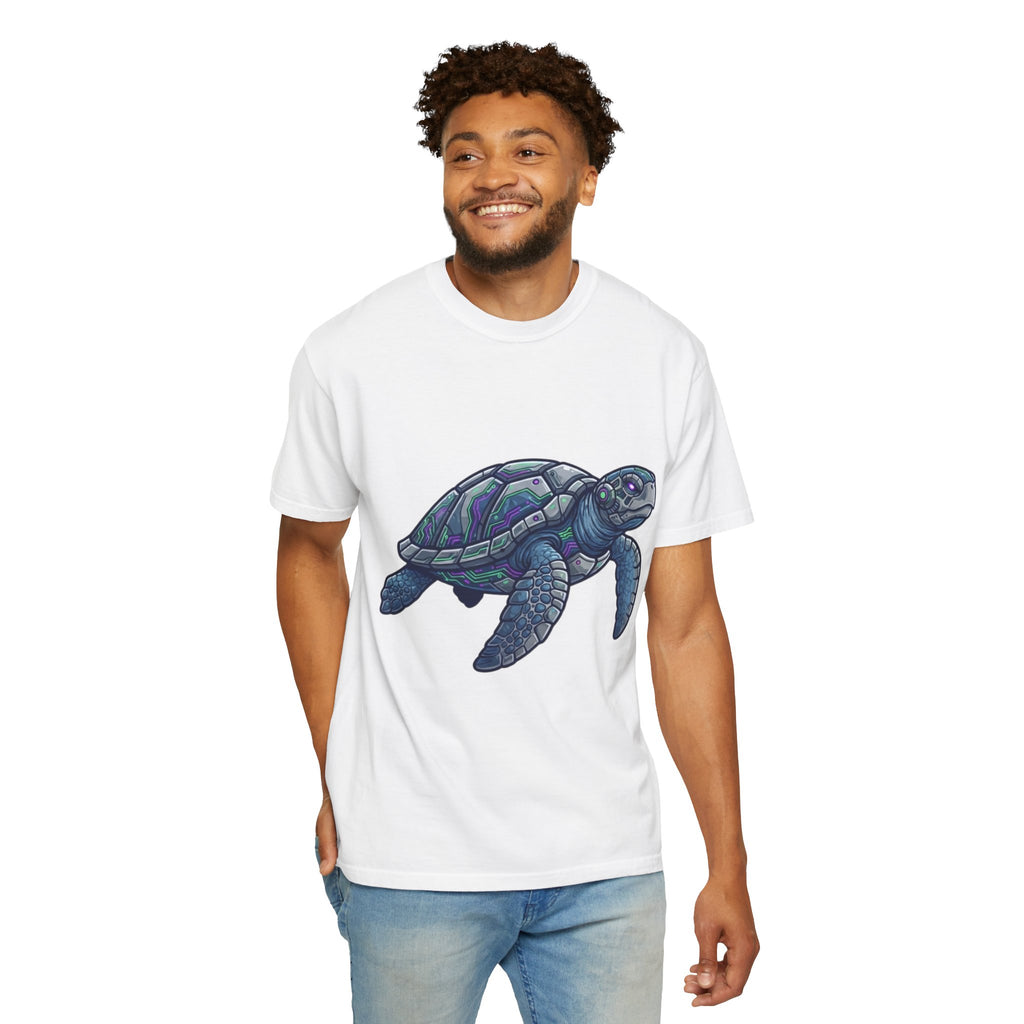 "Cyber Turtle" Unisex Garment-Dyed Tee