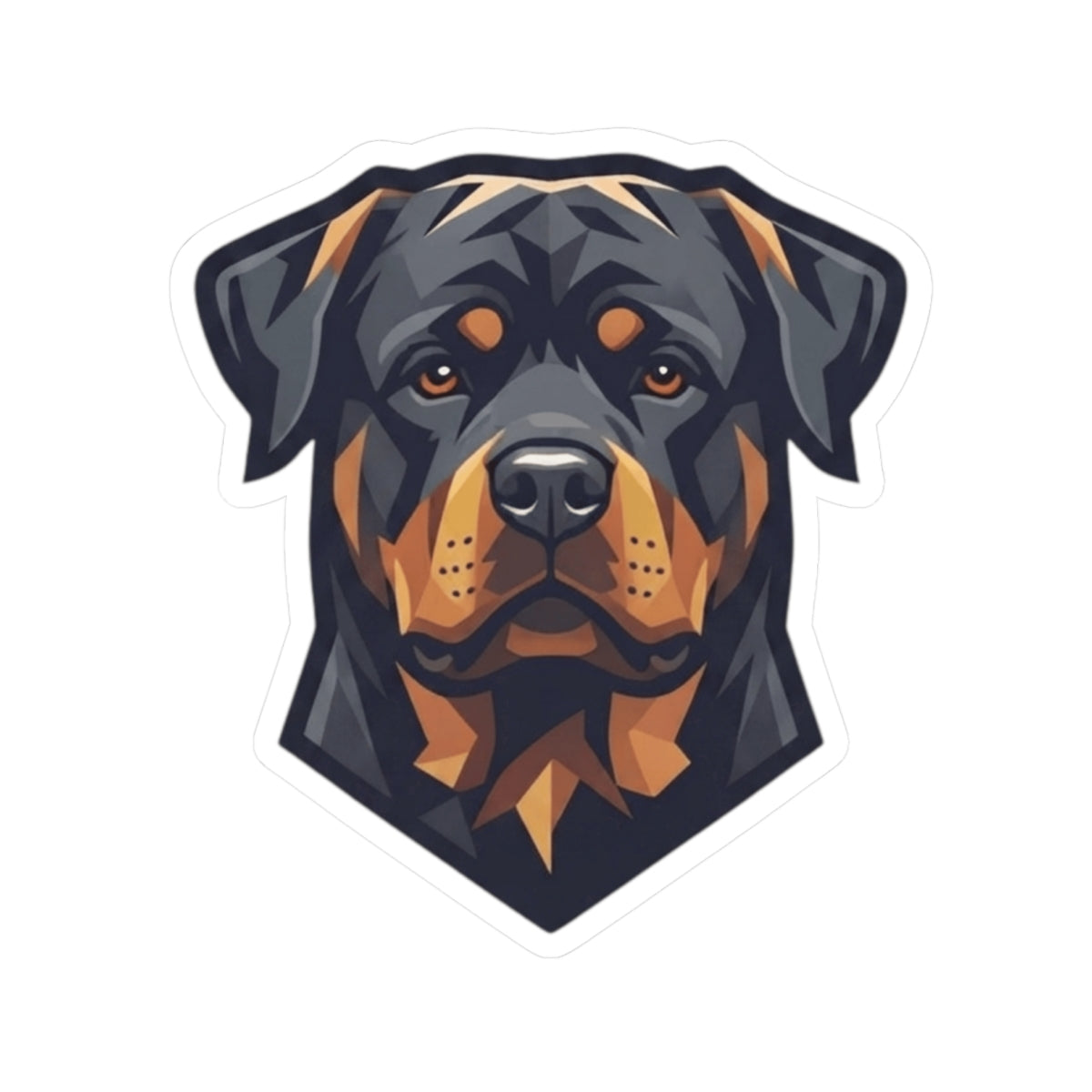 "Rottweiler Rulers Confident Powerful" Sticker