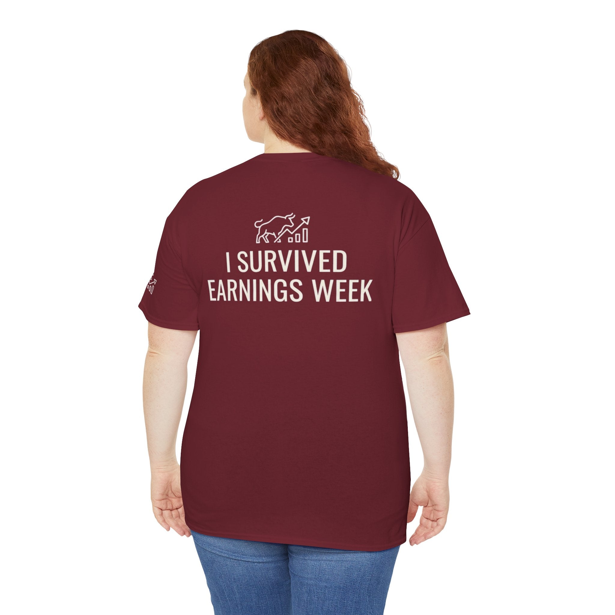 "I Survied Earnings Week" Premium Graphic Tee