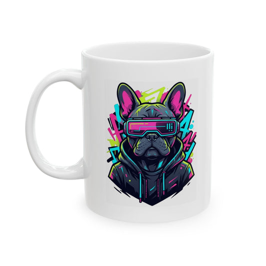 "Cool Pup" White Ceramic Mug