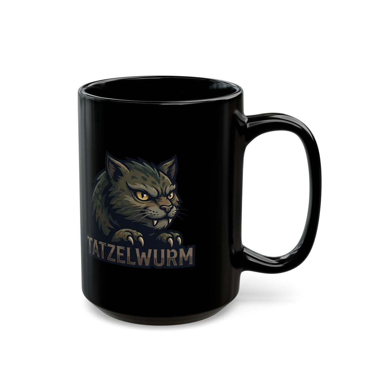 "Tatzelwurm (Alpine Europe)" Black Ceramic Mug — Graphic
