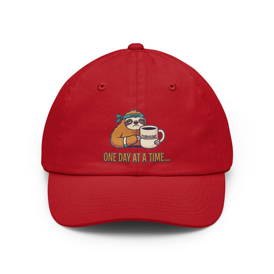 Color: Red | Cancer One Day At A Time Dad Hat