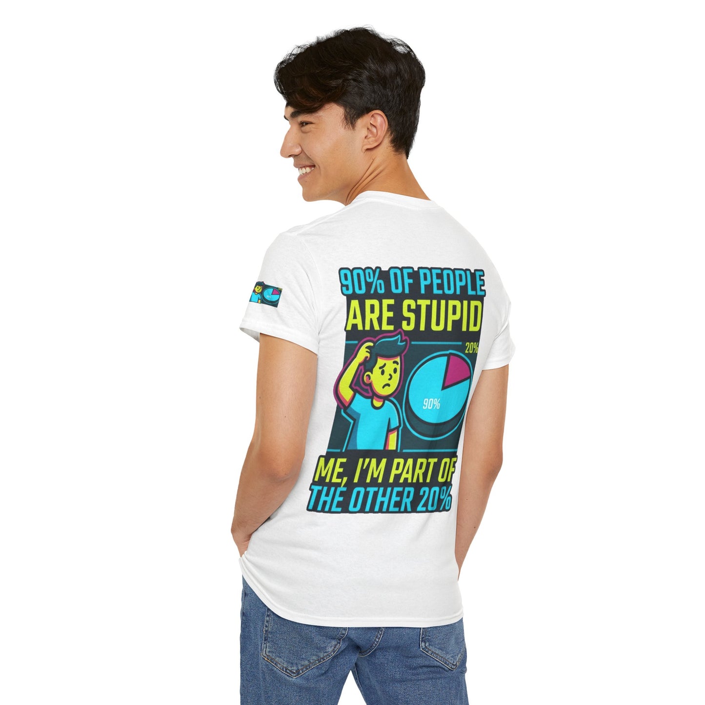 "90% Of People Are Stupid" Premium Graphic Tee