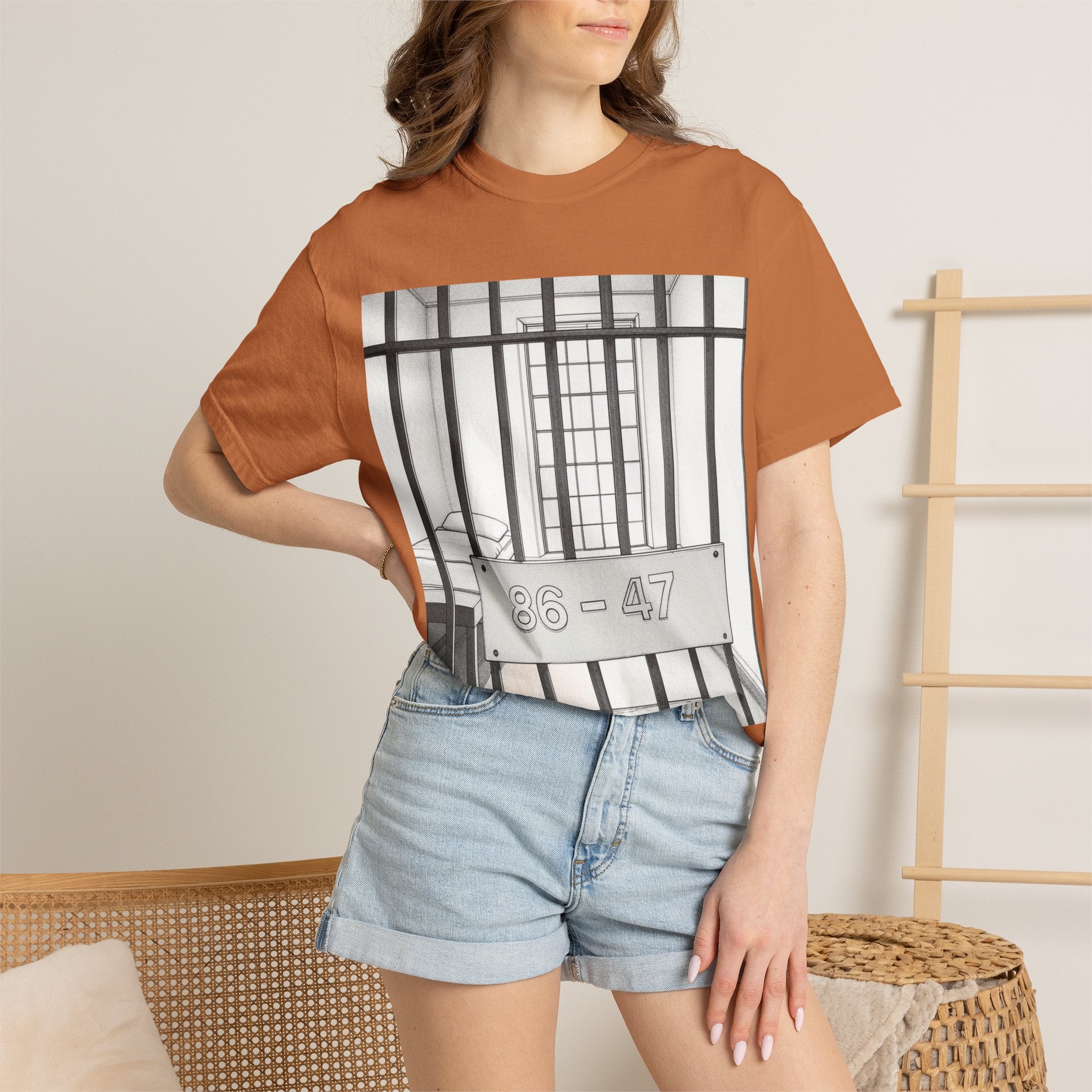 "86-47 Jail Cell" Unisex Garment-Dyed T-shirt