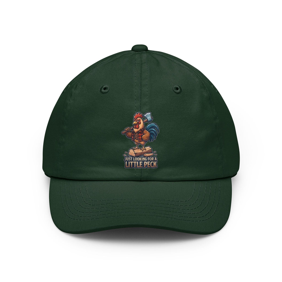 Color: Forest Green | Looking For A Little Peck Dad Hat