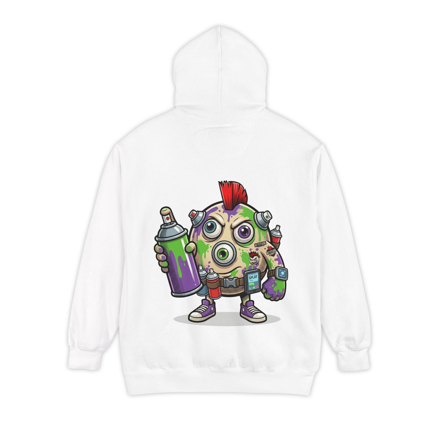 "Graffiti" Garment-Dyed Hoodie