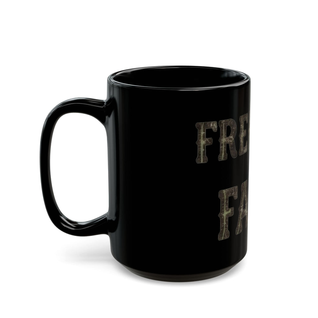"Religious Freedom" Black Ceramic Mug — Graphic