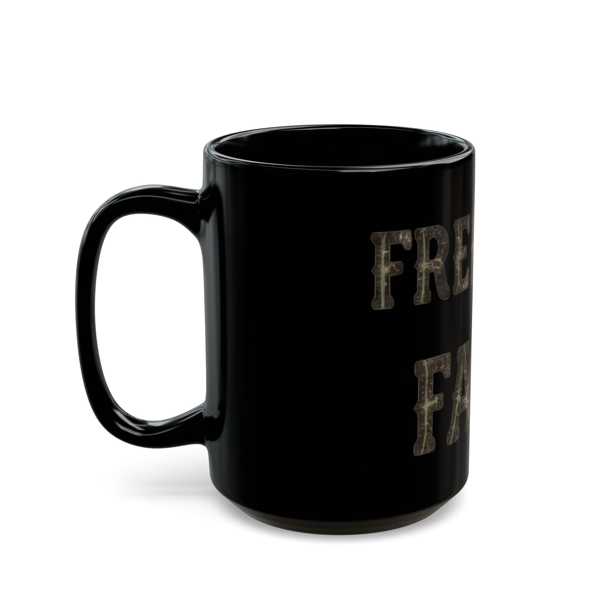"Religious Freedom" Black Ceramic Mug — Graphic