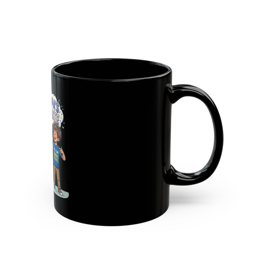"Grandpa's Favorite" Black Ceramic Mug