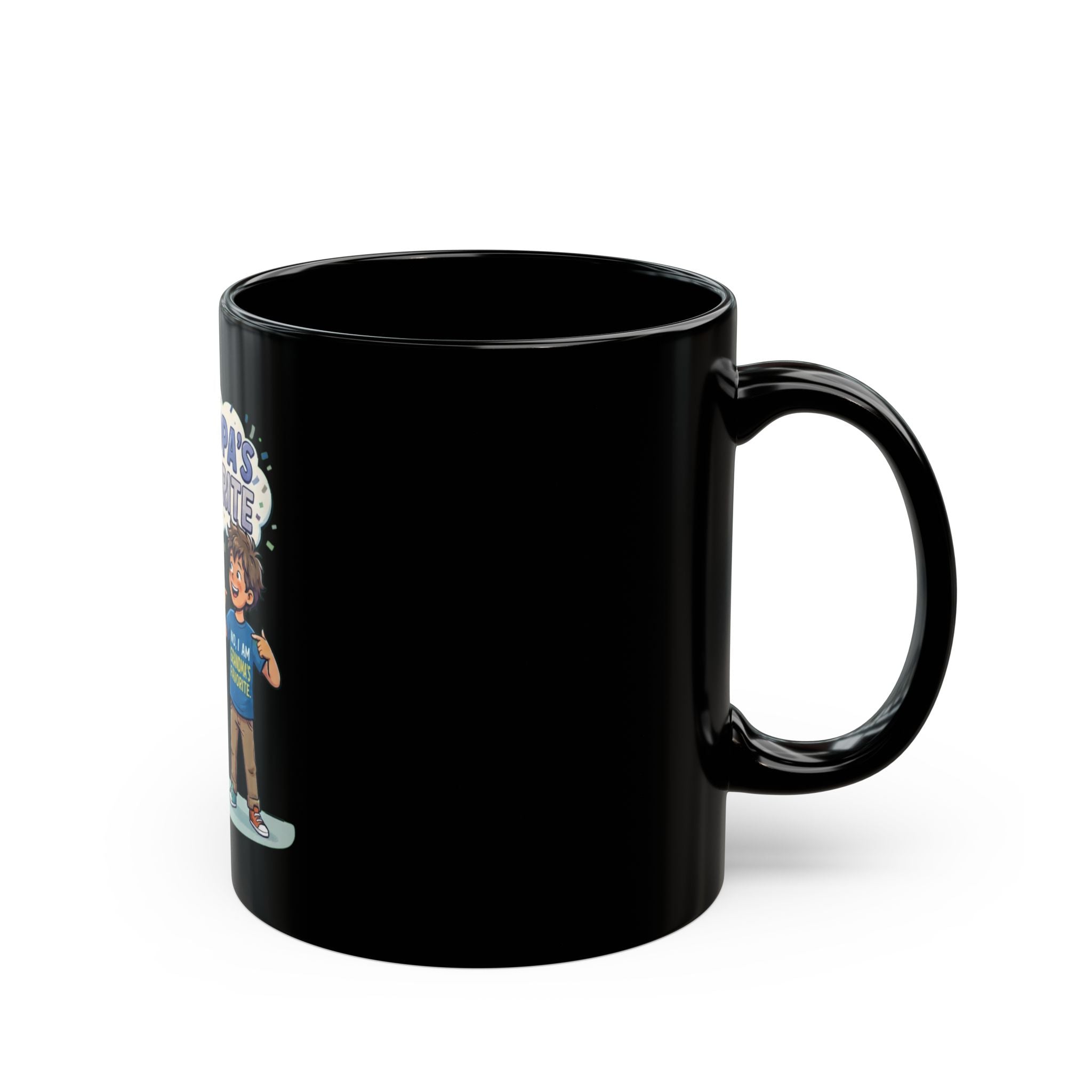 "Grandpa's Favorite" Black Ceramic Mug