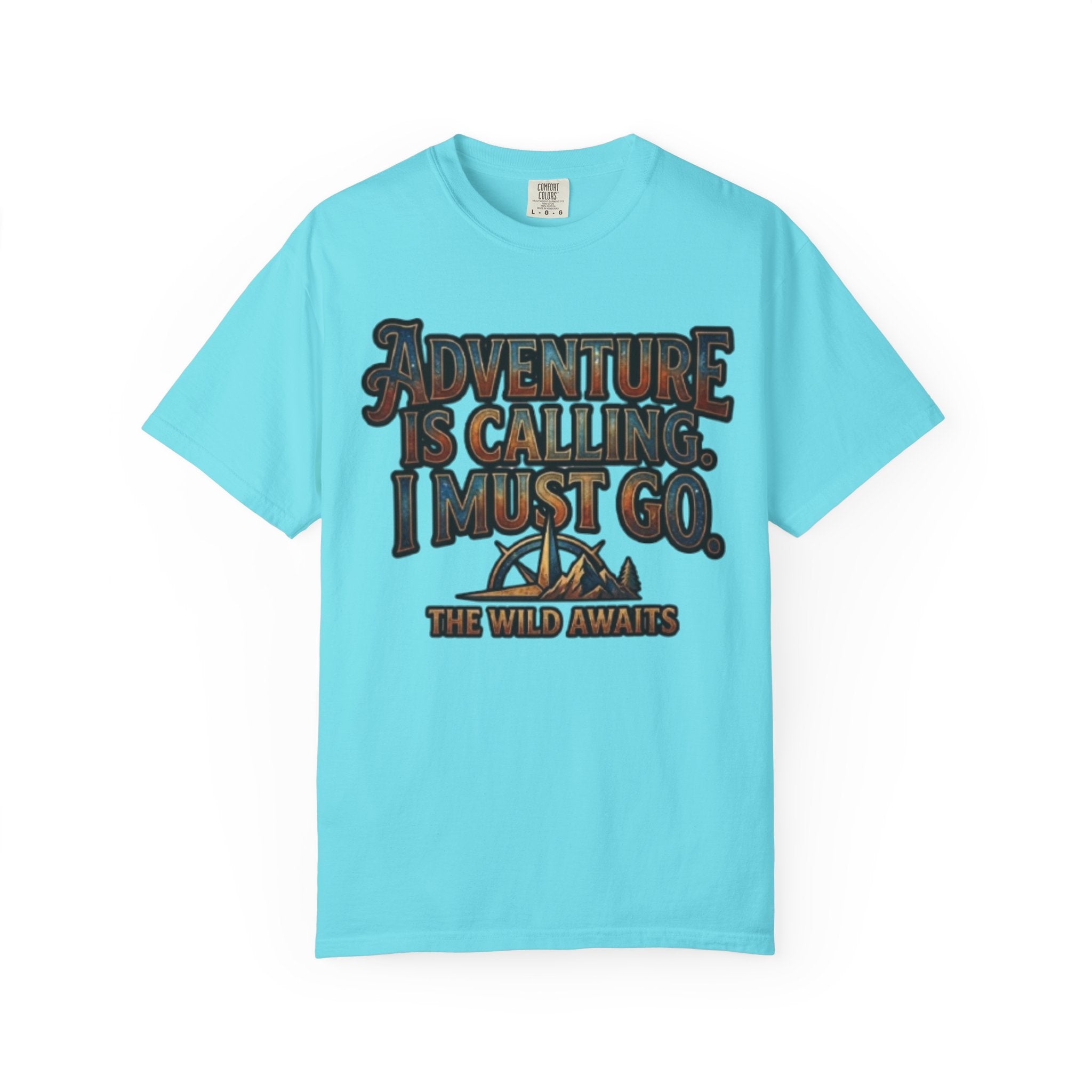 "Adventure is Calling" Unisex Garment-Dyed Tee