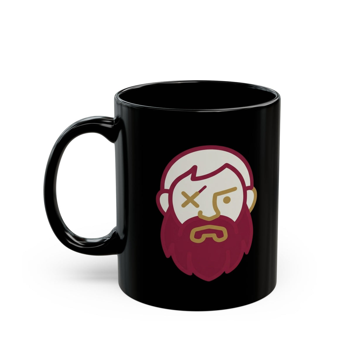 "Good Book Series Coffee Hot and Dead" Black Ceramic Mug — Graphic