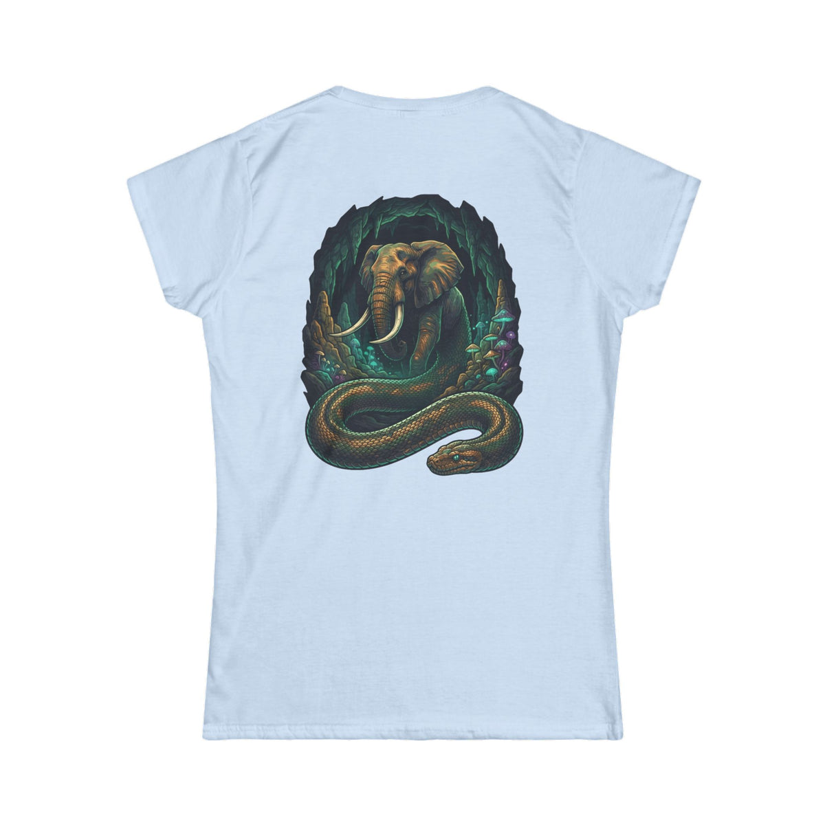 Color: Light Blue | Grootslang (South African Mythology) Women's Tee