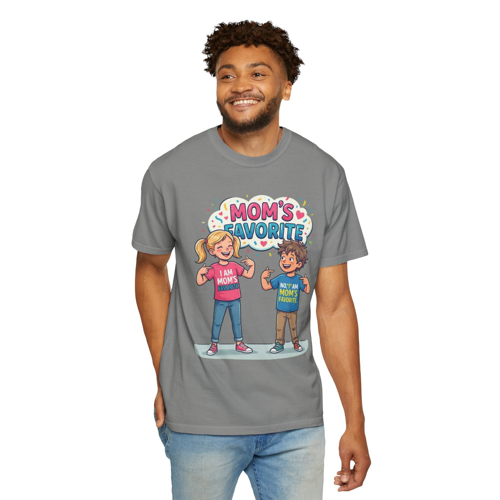 "Mom's Favorite" Unisex Garment-Dyed Tee