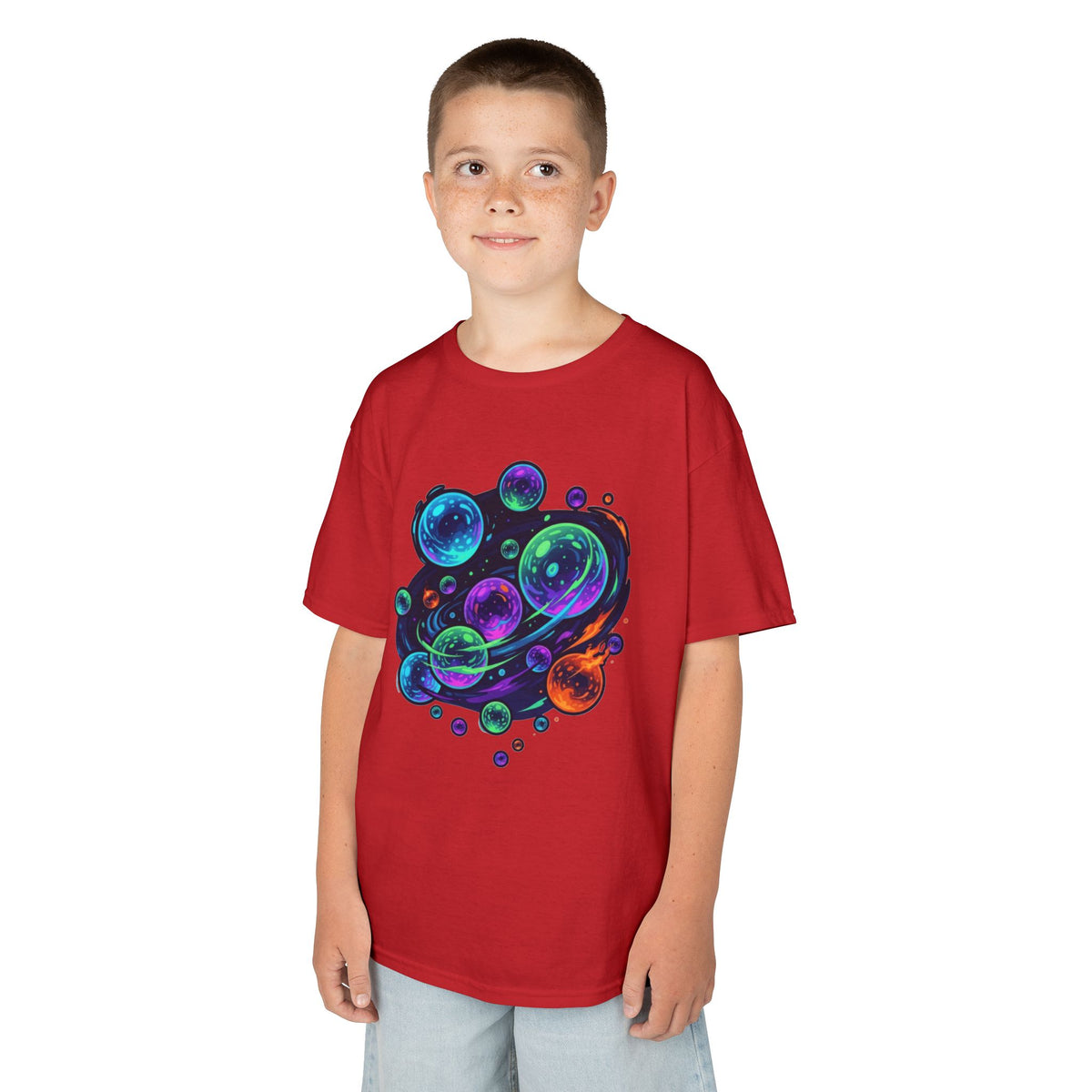 Color: Red | MinMin Lights (Australian Folklore) Kids Tee