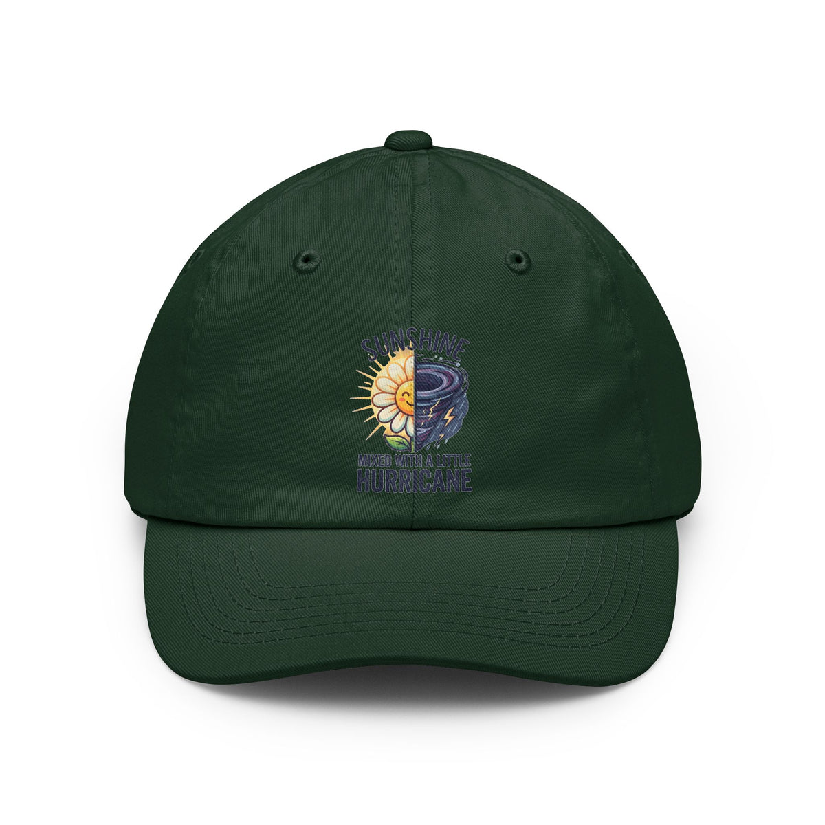 Color: Forest Green | Sunshine Mixed With A Little Hurricane Dad Hat