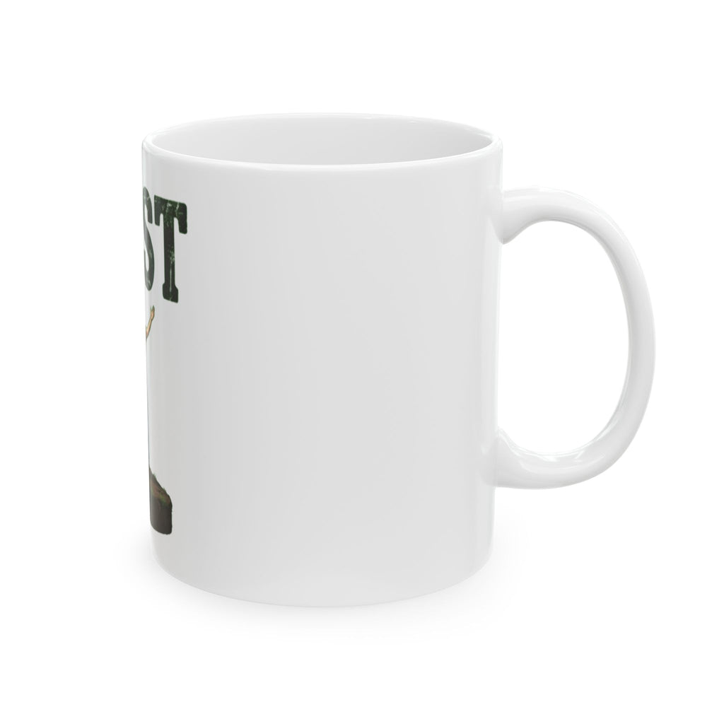 "I Exist" White Ceramic Mug — Graphic