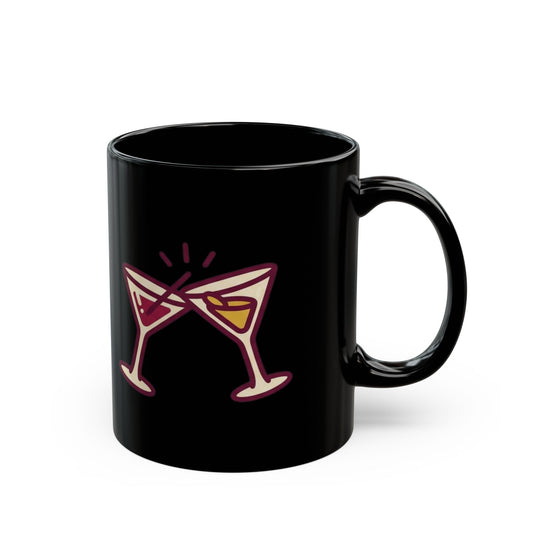"Thanksgiving Regrets" Black Ceramic Mug — Graphic