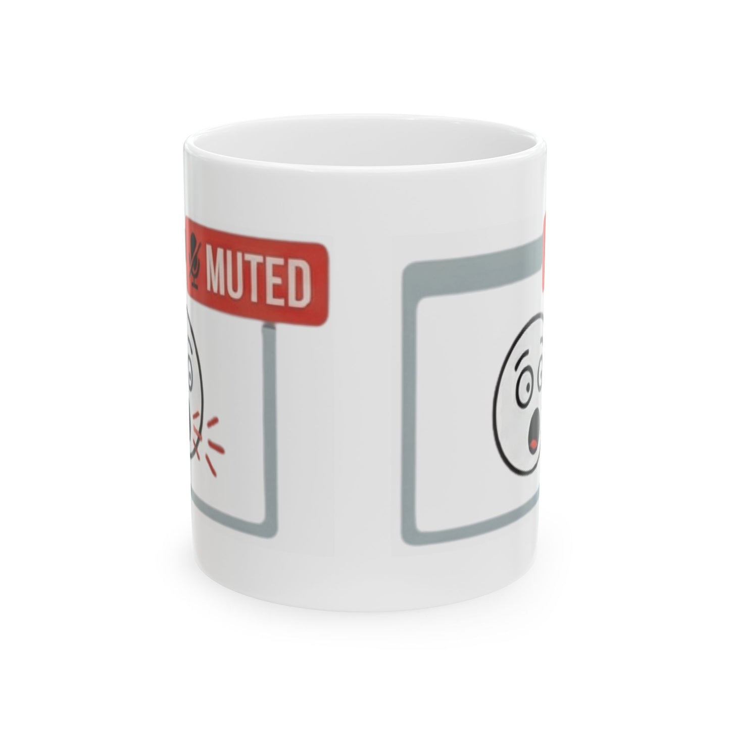 "I Found The Mute" White Ceramic Mug — Graphic