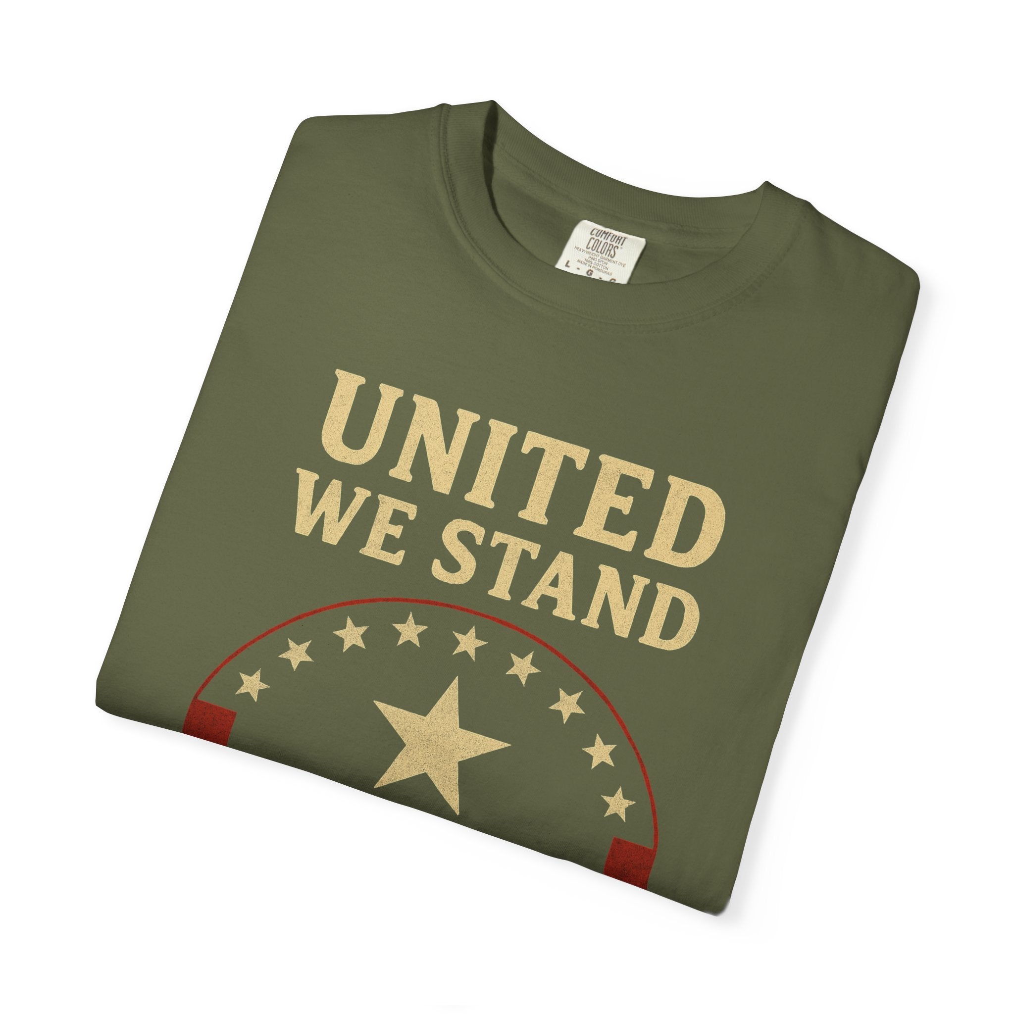 "Divided We Fall" Unisex Garment-Dyed T-shirt